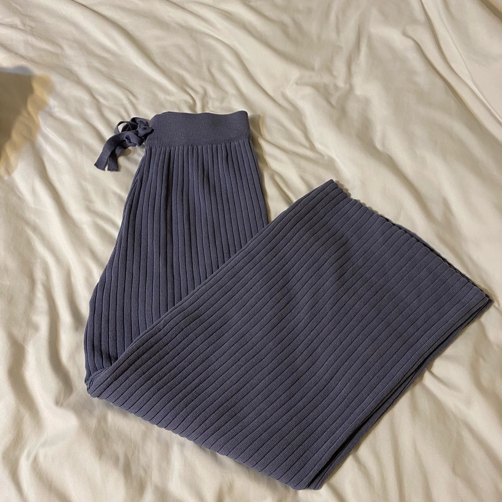 Unbranded | Ribbed Knit Lounge Drawstring Pants